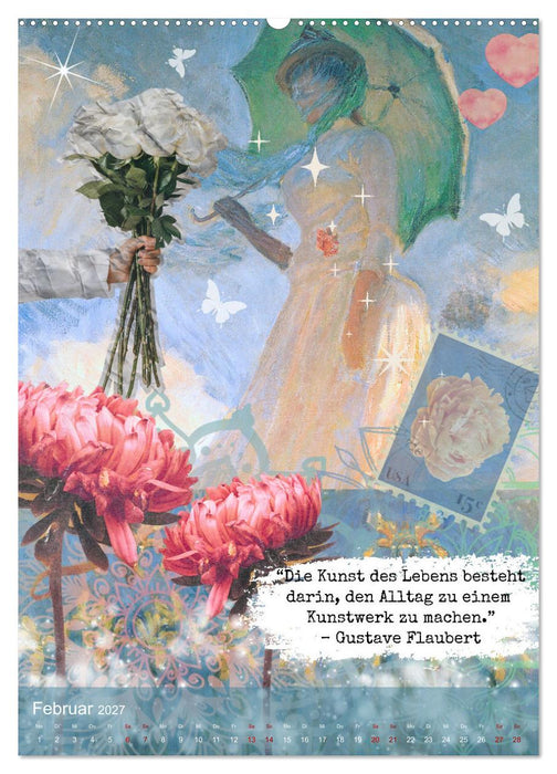 Vintage Vibes – Frauen, Kunst und Worte (CALVENDO Premium Wandkalender 2027)