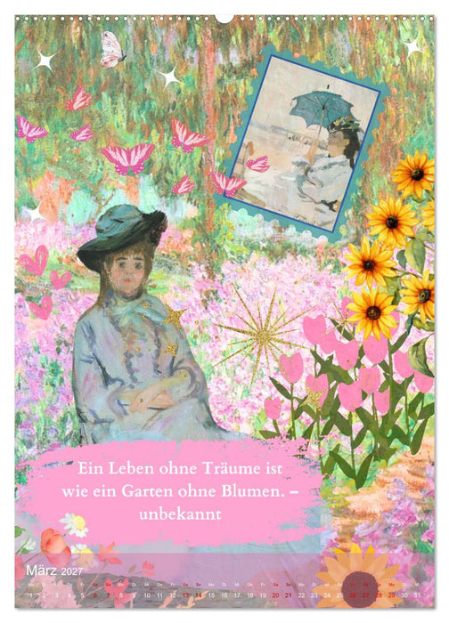 Vintage Vibes – Frauen, Kunst und Worte (CALVENDO Premium Wandkalender 2027)