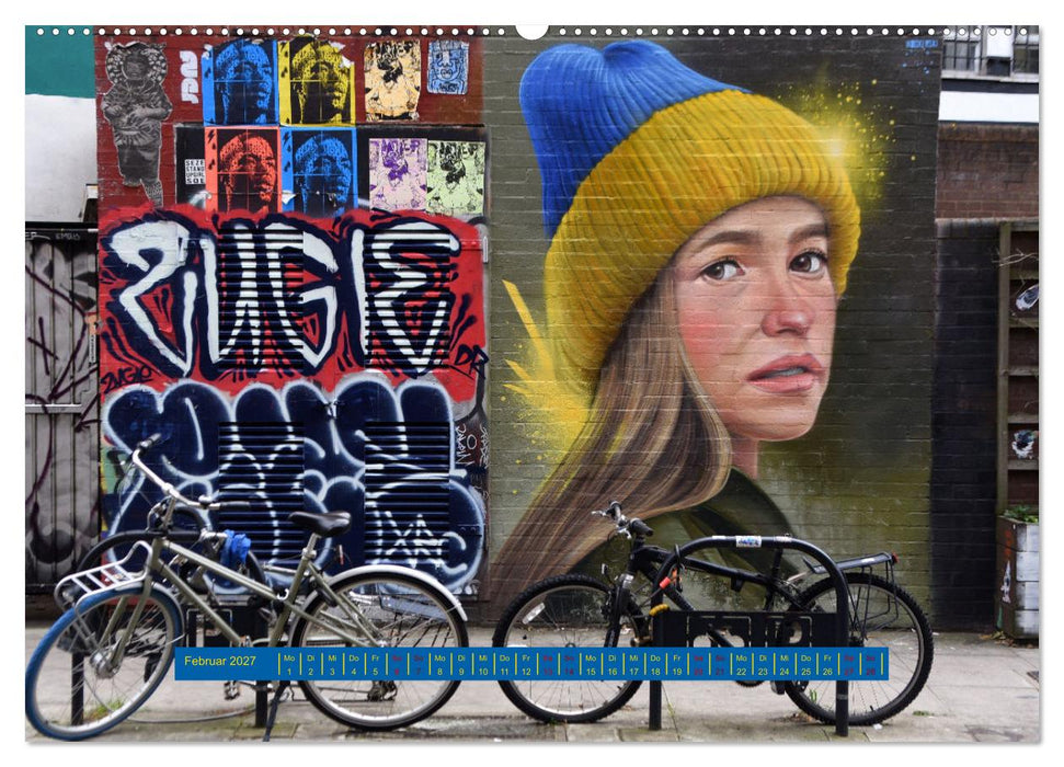 Street Art in London - cool, stylisch und hochprofessionell (CALVENDO Premium Wandkalender 2027)