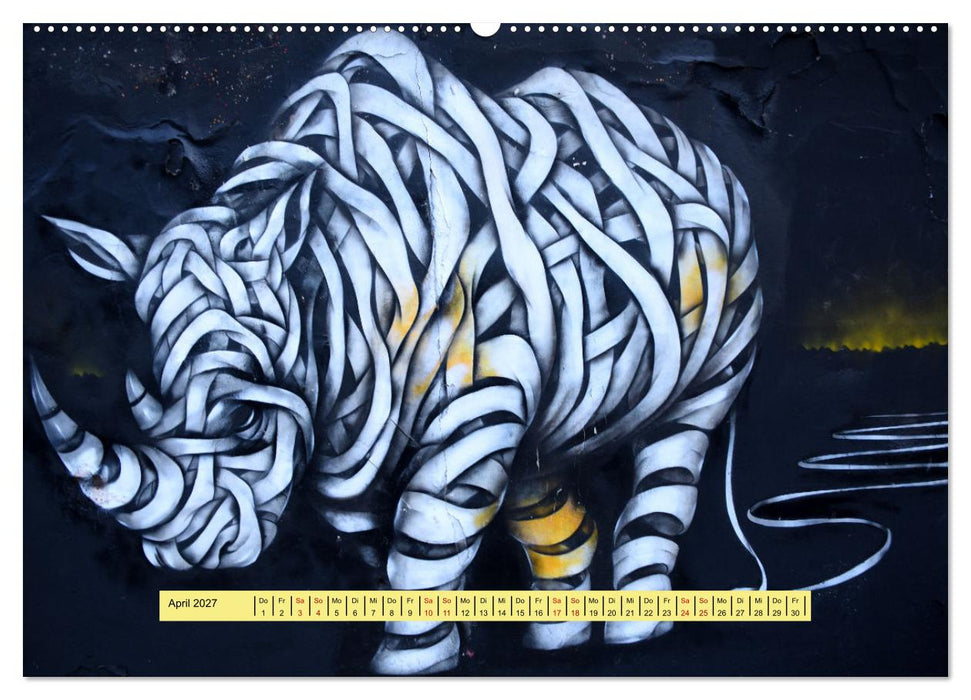 Street Art in London - cool, stylisch und hochprofessionell (CALVENDO Premium Wandkalender 2027)