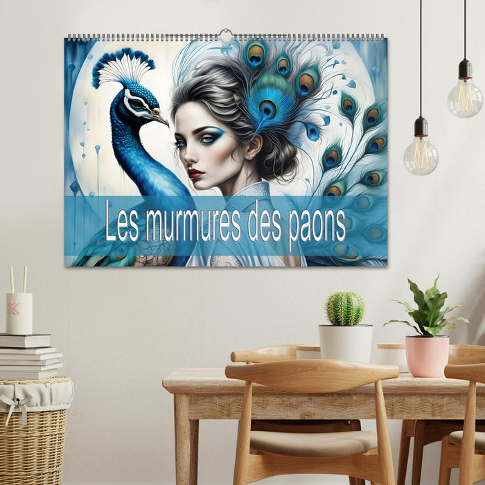 Les murmures des paons (CALVENDO Calendrier mensuel 2027)