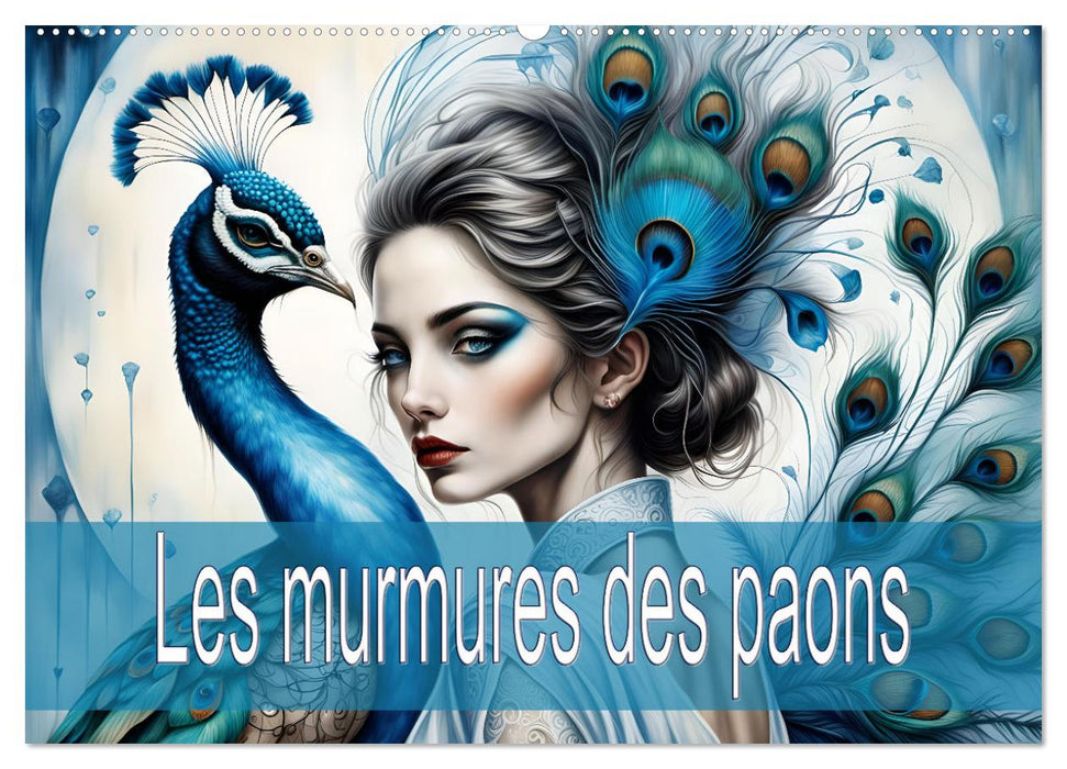 Les murmures des paons (CALVENDO Calendrier mensuel 2027)