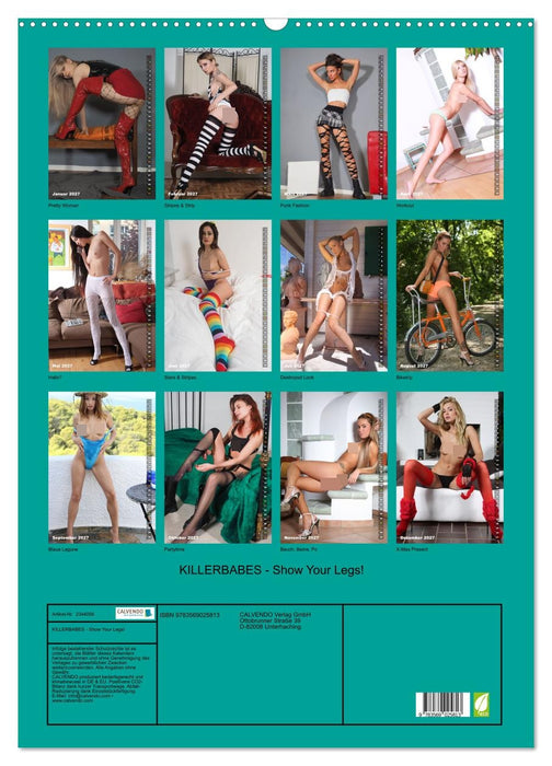 KILLERBABES - Show Your Legs! (CALVENDO Wandkalender 2027)