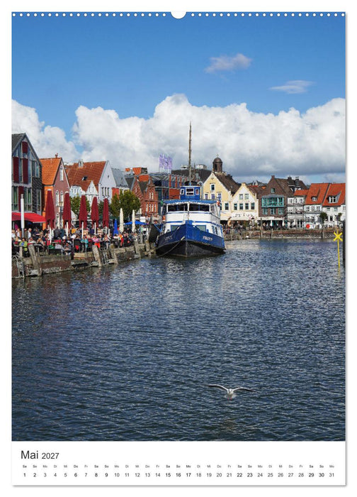 Husum - graue Stadt am Meer (CALVENDO Wandkalender 2027)