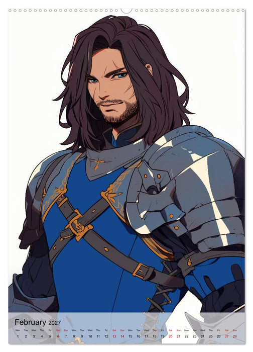 Seductive Anime Men (CALVENDO Monthly Calendar 2027)