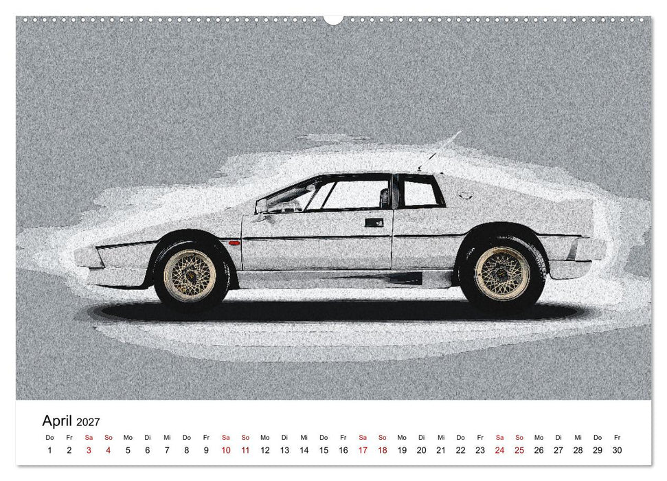 Car Art Edition Sportwagenlegenden (CALVENDO Wandkalender 2027)