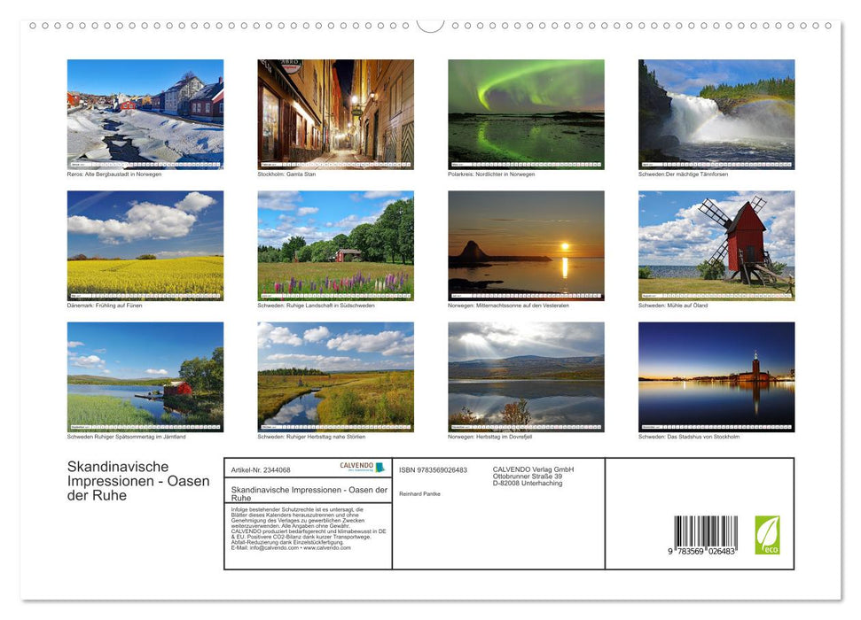 Skandinavische Impressionen - Oasen der Ruhe (CALVENDO Premium Wandkalender 2027)