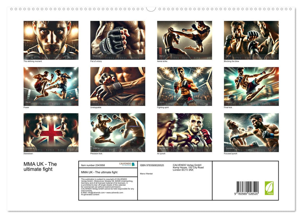 MMA UK - The ultimate fight (CALVENDO Premium-Calendar 2027)