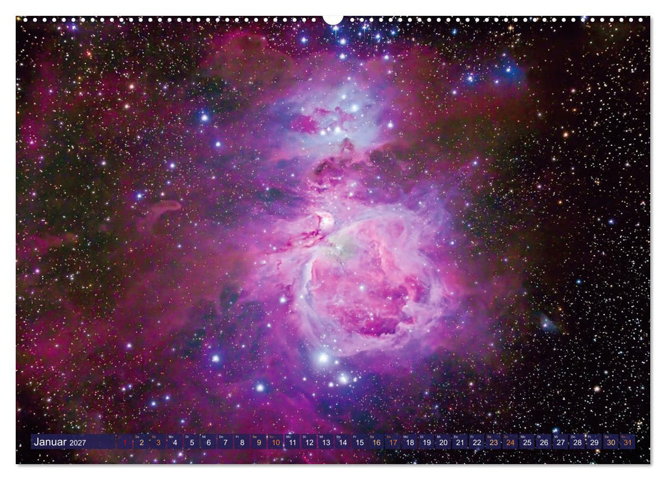 Galaxien, Sterne und Nebel: Leuchten aus dem All (CALVENDO Premium Wandkalender 2027)