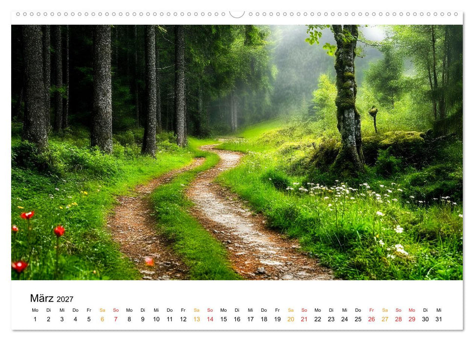 Mystik der Wälder (CALVENDO Premium Wandkalender 2027)