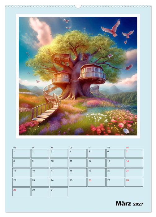 Traumwelt Baumhaus (CALVENDO Premium Wandkalender 2027)