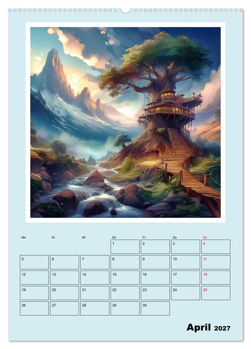 Traumwelt Baumhaus (CALVENDO Premium Wandkalender 2027)