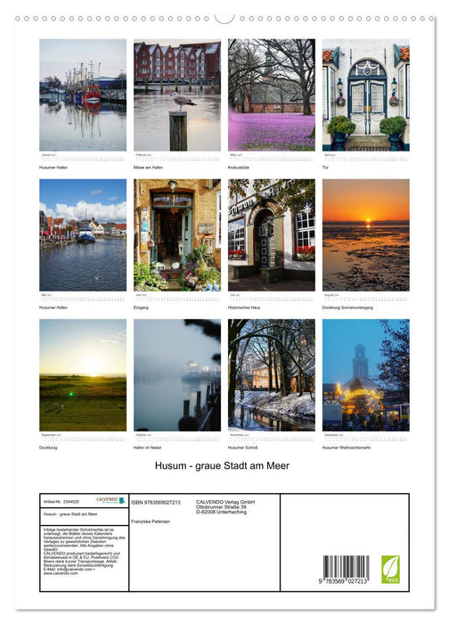 Husum - graue Stadt am Meer (CALVENDO Premium Wandkalender 2027)