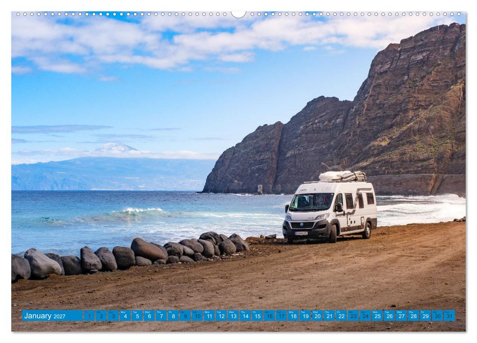CANARY ISLANDS by CAMPER VAN (CALVENDO Monthly Calendar 2027)