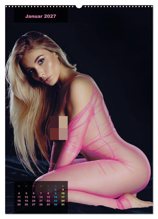 Blonde Girls typisch pink (CALVENDO Premium Wandkalender 2027)