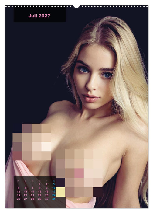 Blonde Girls typisch pink (CALVENDO Premium Wandkalender 2027)