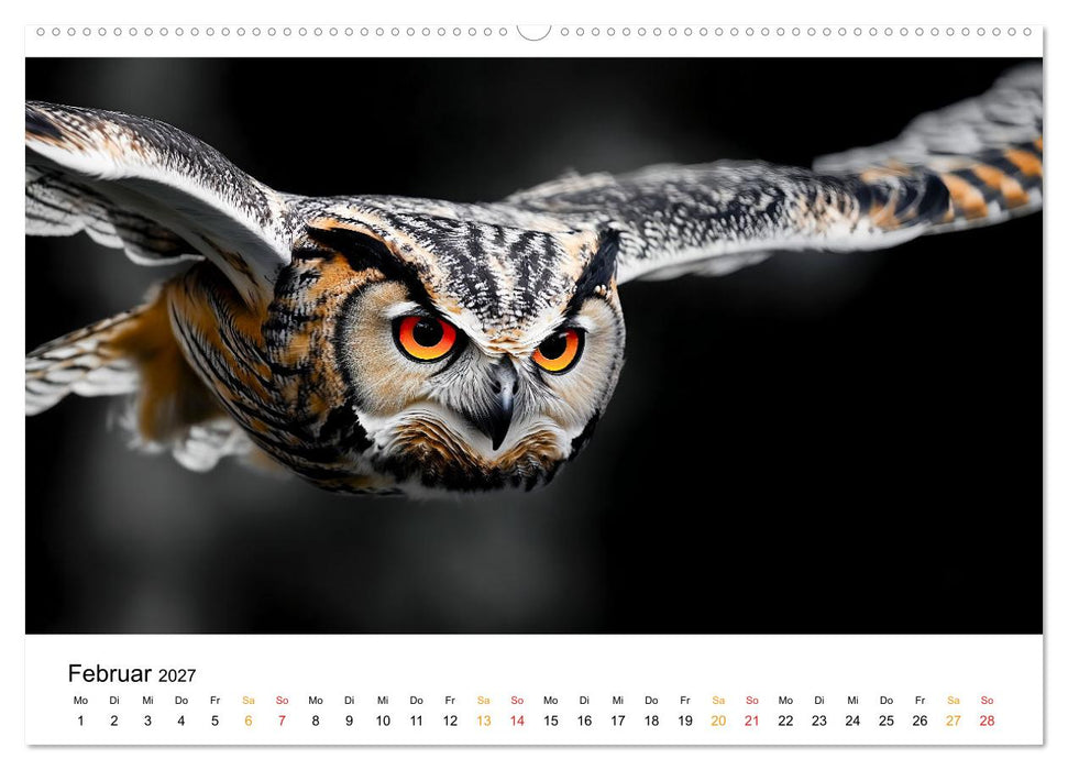 Im Reich der Eulen (CALVENDO Premium Wandkalender 2027)