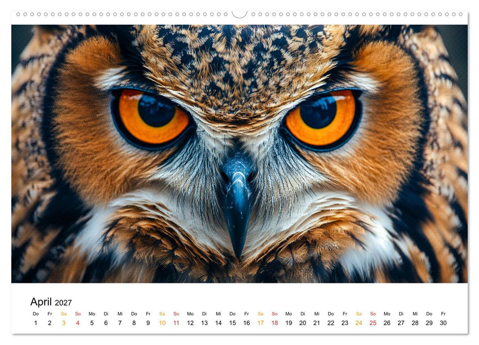 Im Reich der Eulen (CALVENDO Premium Wandkalender 2027)