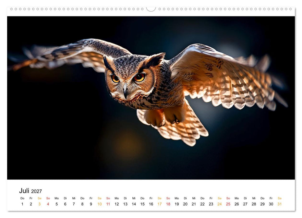 Im Reich der Eulen (CALVENDO Premium Wandkalender 2027)
