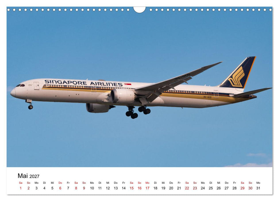 Boeing 787 Kalender (CALVENDO Wandkalender 2027)