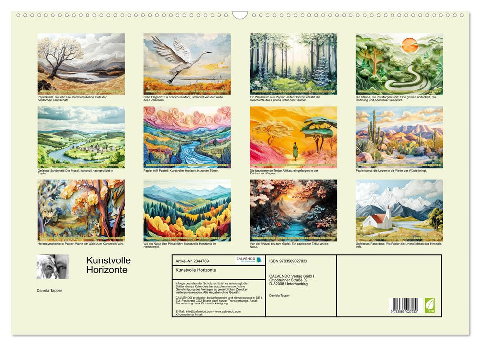 Kunstvolle Horizonte (CALVENDO Wandkalender 2027)
