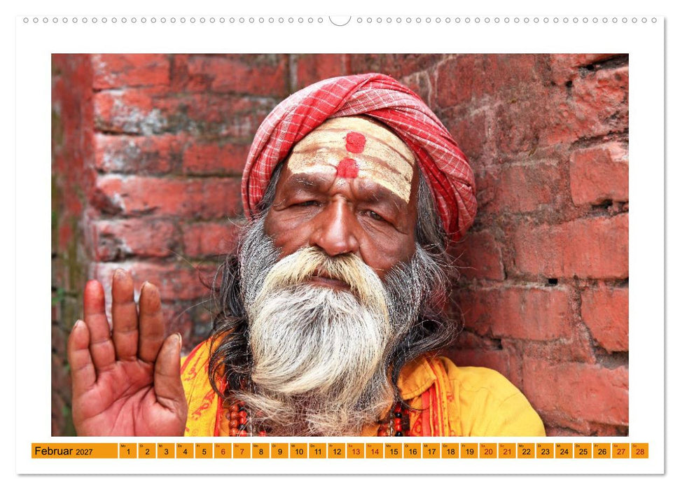SADHUS - Porträts spiritueller Hingabe (CALVENDO Premium Wandkalender 2027)