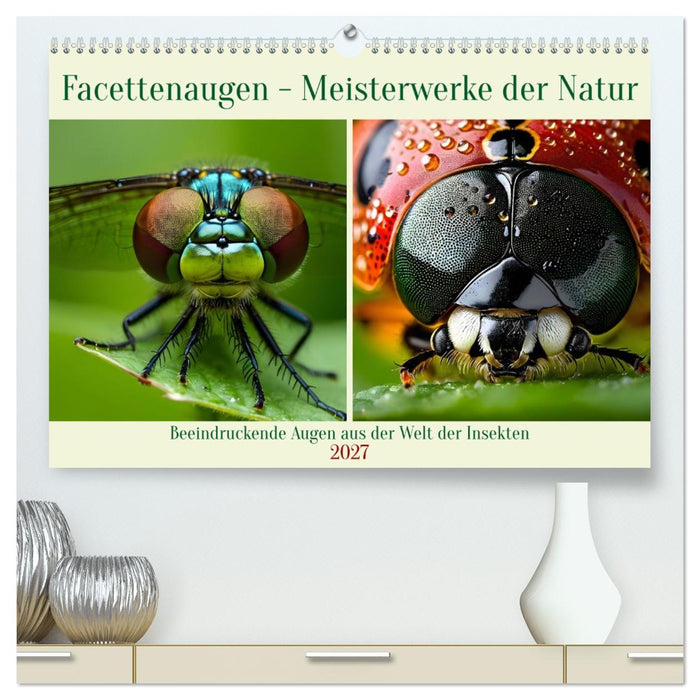 Facettenaugen - Meisterwerke der Natur (CALVENDO Premium Wandkalender 2027)