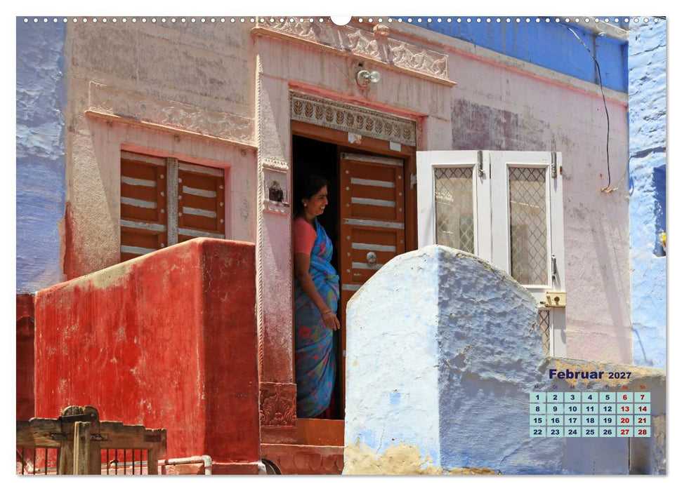 Typisch Indien - Unterwegs in Rajasthan (CALVENDO Premium Wandkalender 2027)