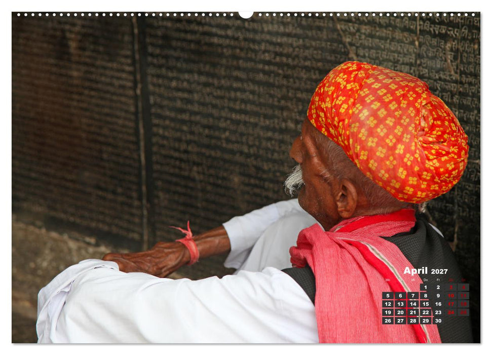 Typisch Indien - Unterwegs in Rajasthan (CALVENDO Premium Wandkalender 2027)