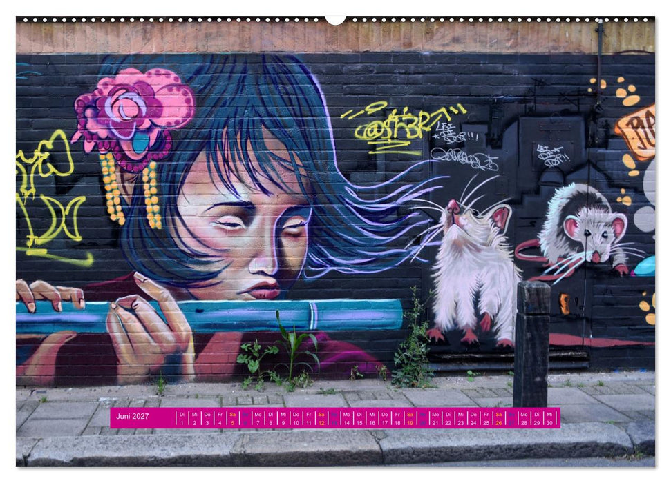 Street Art in London - cool, stylisch und hochprofessionell (CALVENDO Wandkalender 2027)