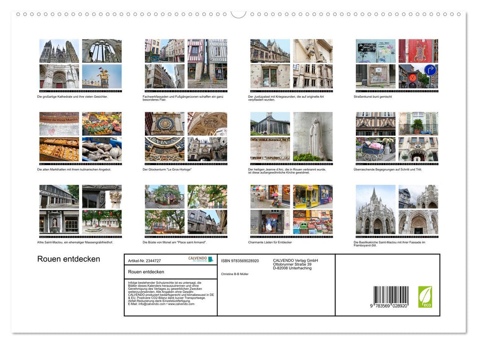 Rouen entdecken (CALVENDO Premium Wandkalender 2027)