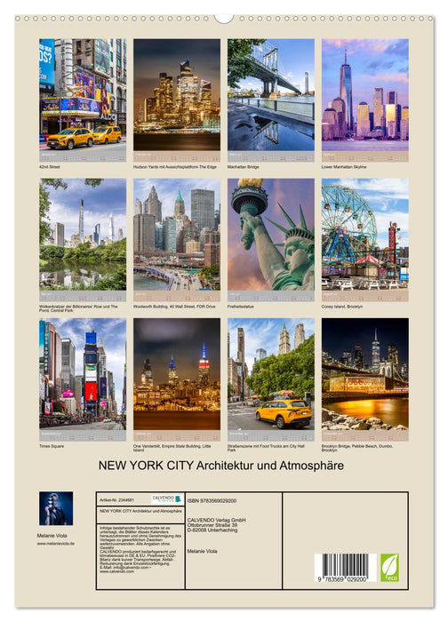 NEW YORK CITY Architektur und Atmosphäre (CALVENDO Premium Wandkalender 2027)
