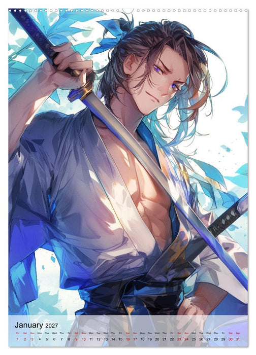 Seductive Anime Men (CALVENDO Premium-Calendar 2027)