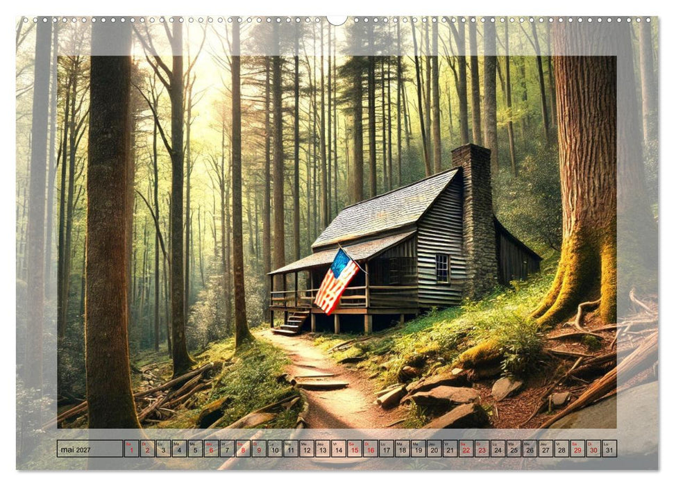 L'esprit américain - Un hommage aux États-Unis. (CALVENDO Calendrier mensuel 2027)