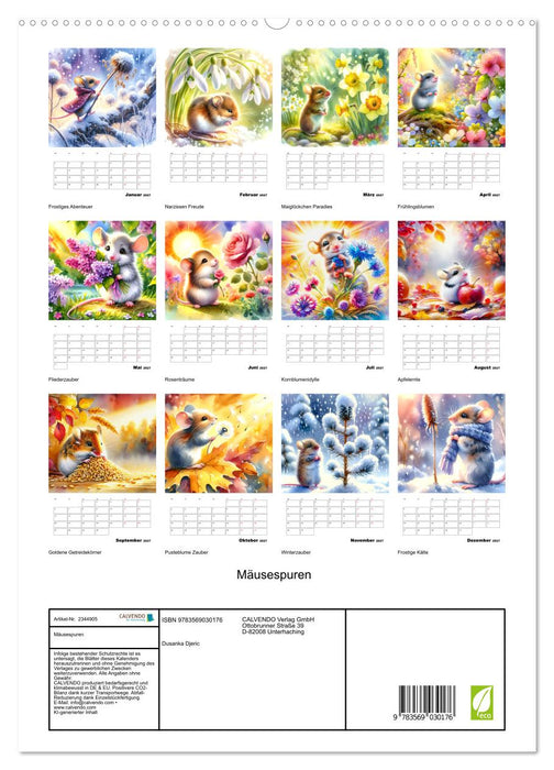 Mäusespuren (CALVENDO Premium Wandkalender 2027)