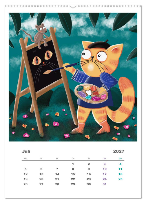 Leopold der Dritte - Ein Kater zum Knuddeln (CALVENDO Premium Wandkalender 2027)