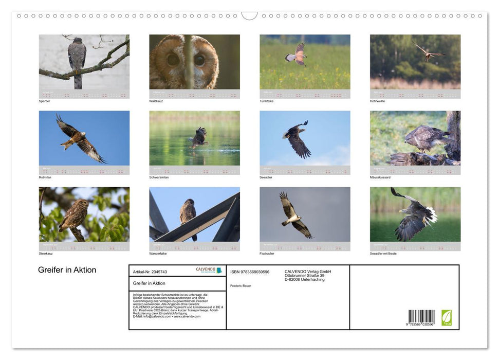 Greifer in Aktion (CALVENDO Wandkalender 2027)