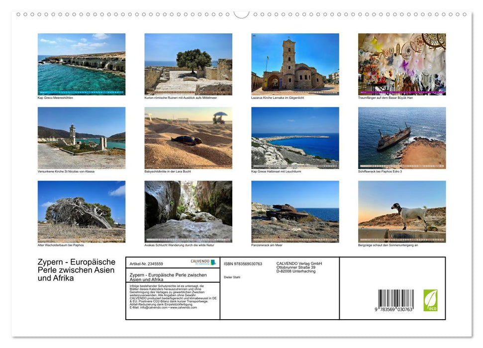 Zypern - Europäische Perle zwischen Asien und Afrika (CALVENDO Premium Wandkalender 2027)