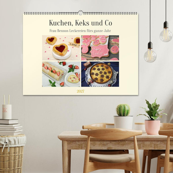 Kuchen, Keks und Co: Frau Bennos Leckereien für das ganze Jahr (CALVENDO Wandkalender 2027)