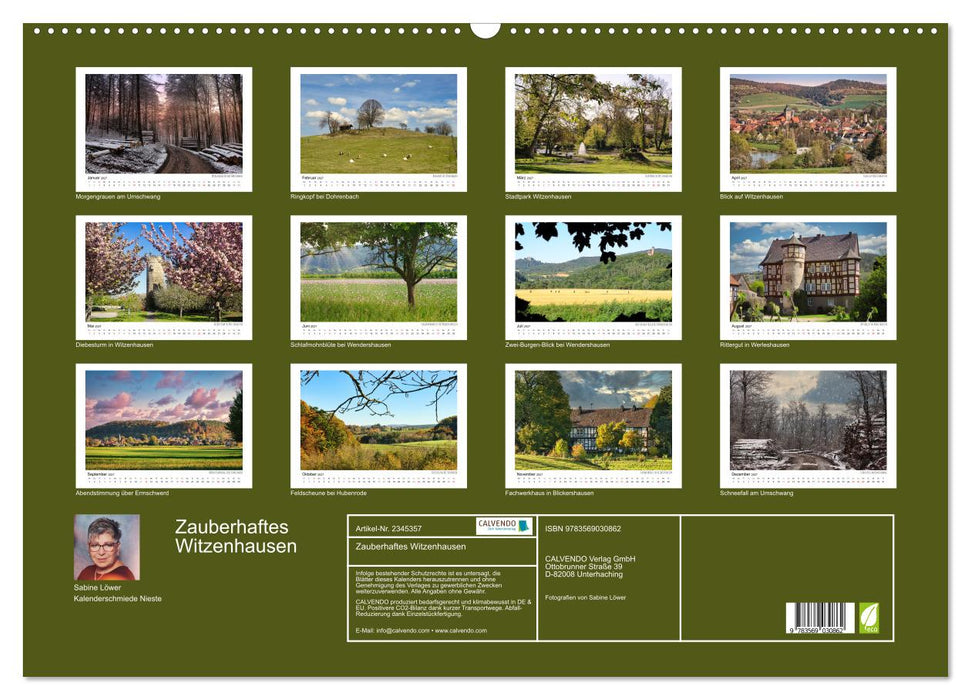 Zauberhaftes Witzenhausen (CALVENDO Wandkalender 2027)