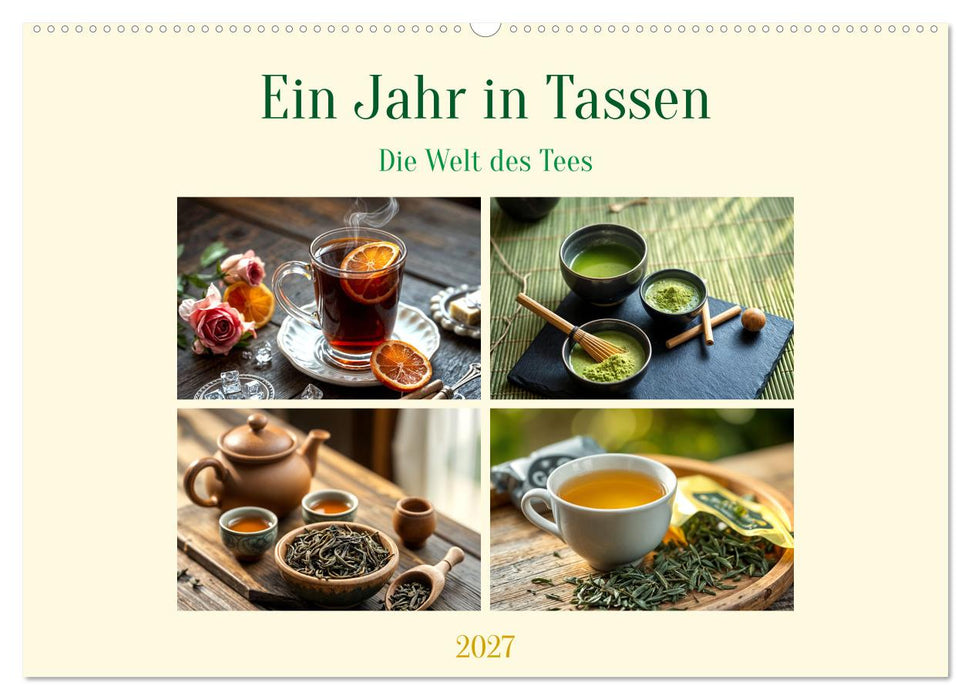 Ein Jahr in Tassen - Die Welt des Tees (CALVENDO Wandkalender 2027)
