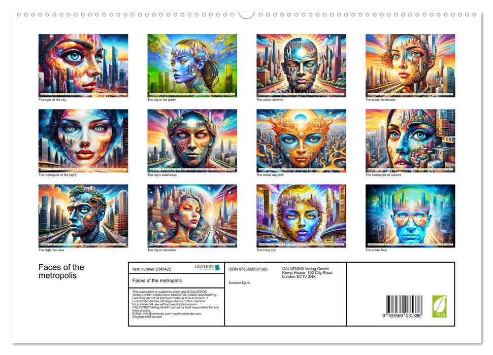 Faces of the metropolis (CALVENDO Premium-Calendar 2027)