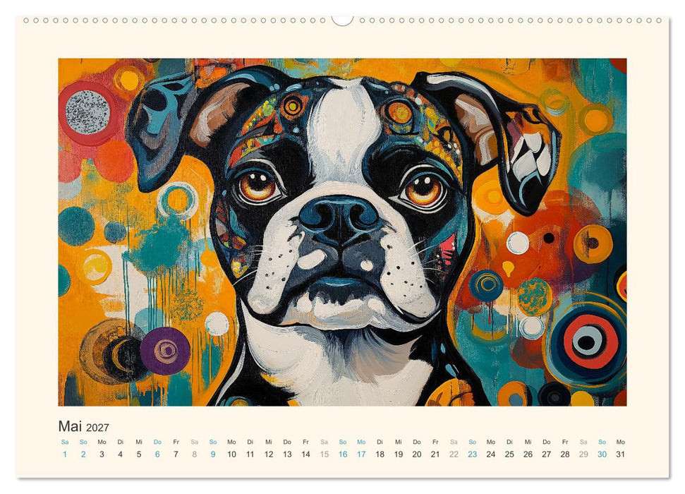 Bunte Boxer (CALVENDO Wandkalender 2027)