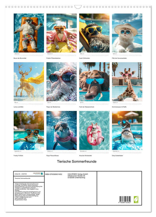 Tierische Sommerfreunde (CALVENDO Wandkalender 2027)