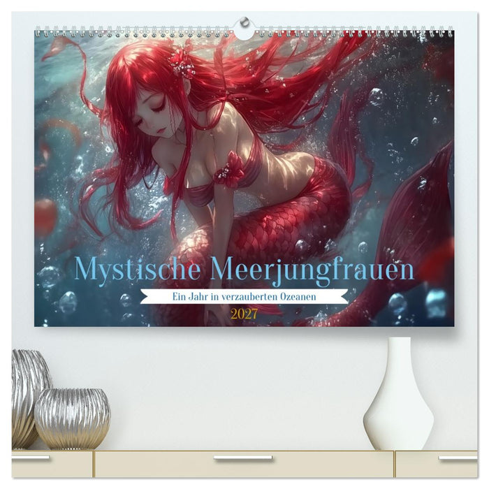 Mystische Meerjungfrauen: Ein Jahr in verzauberten Ozeanen (CALVENDO Premium Wandkalender 2027)