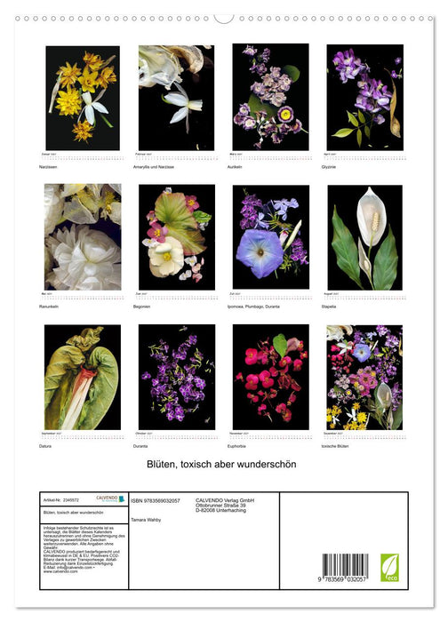 Blüten, toxisch aber wunderschön (CALVENDO Premium Wandkalender 2027)