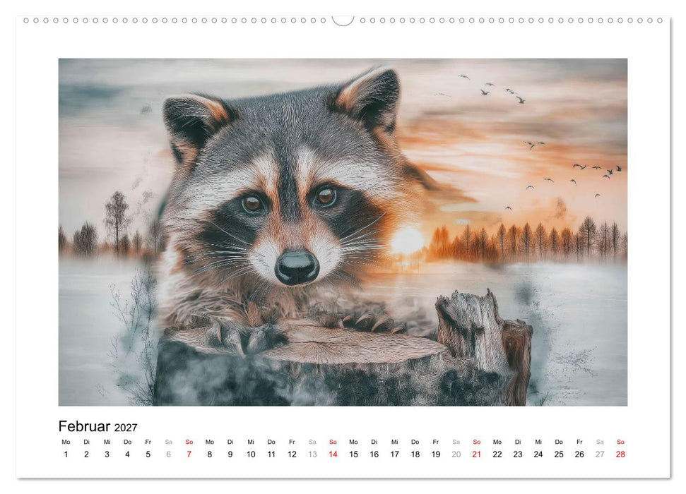 Tierisch wilde Waldbewohner (CALVENDO Wandkalender 2027)