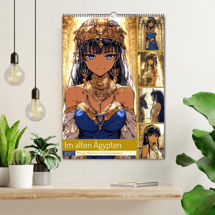 Im alten Ägypten. Manga-Mädchen im Pharaonenland (CALVENDO Wandkalender 2027)