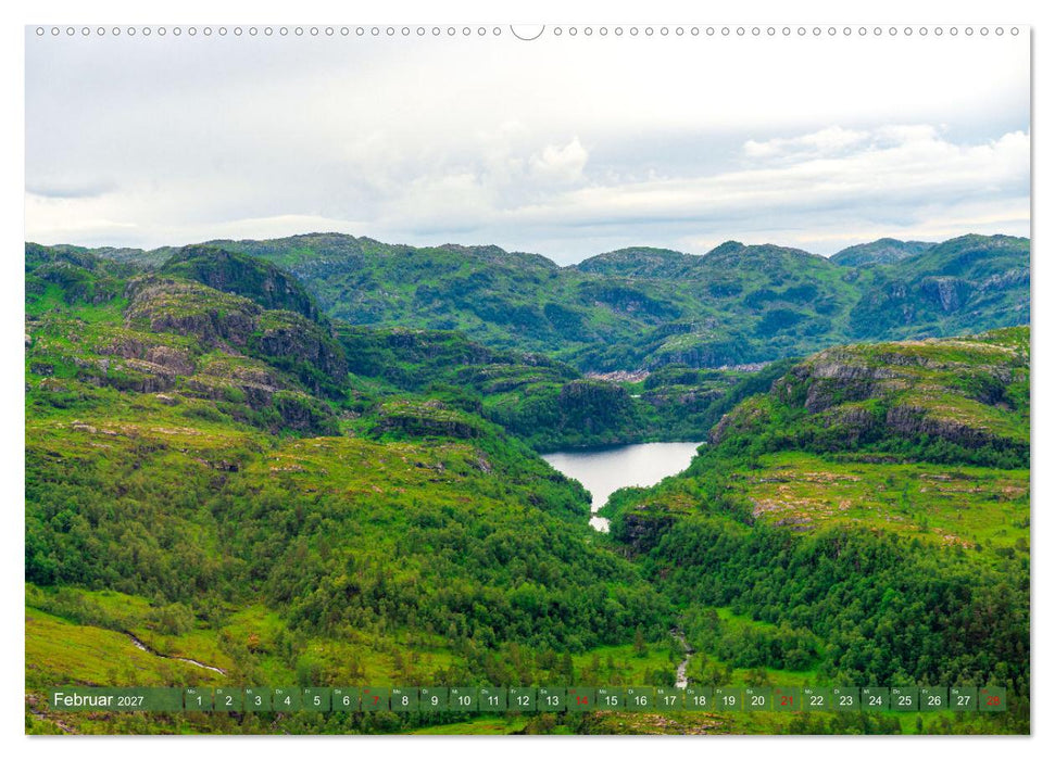 Norwegen aus dem Hubschrauber - Luftaufnahmen und Panorama (CALVENDO Wandkalender 2027)