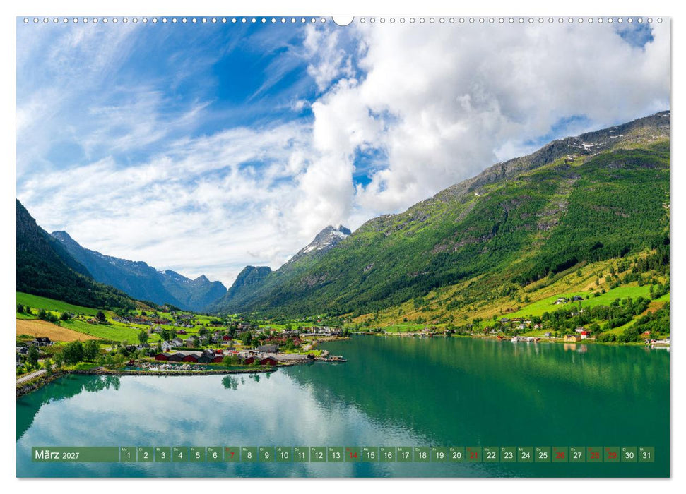 Norwegen aus dem Hubschrauber - Luftaufnahmen und Panorama (CALVENDO Wandkalender 2027)
